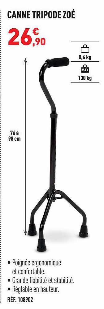 canne tripode zoé