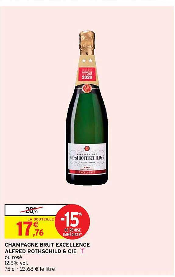 champagne brut excellence alfred rothschild & cie
