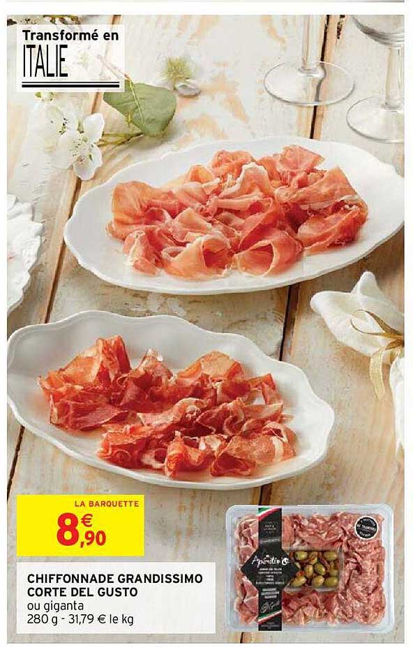 chiffonnade grandissimo corte del gusto