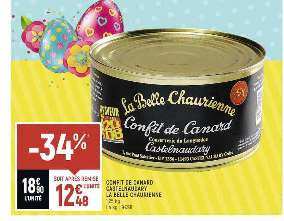 Confit De Canard Castelnaudary La Belle Chaurienne