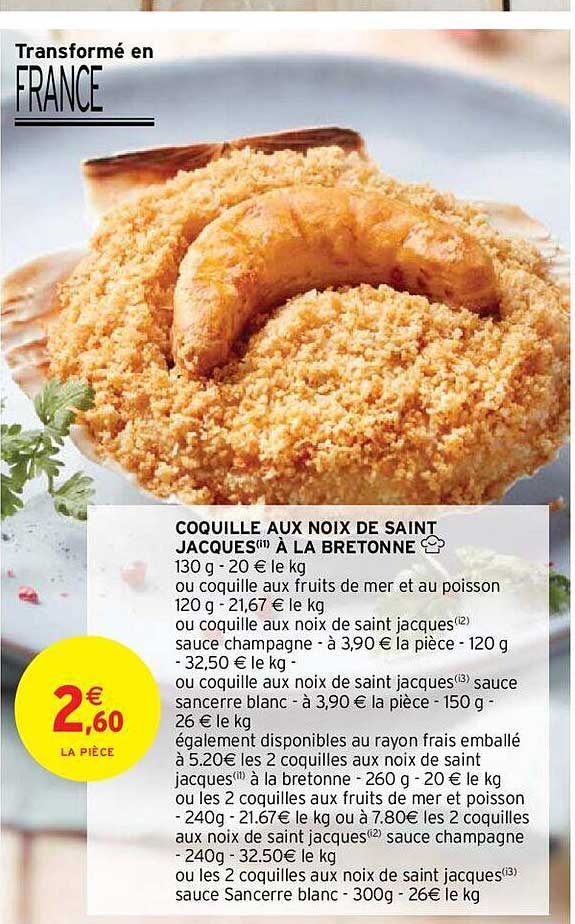 coquille aux noix de saint jacques à la bretonne