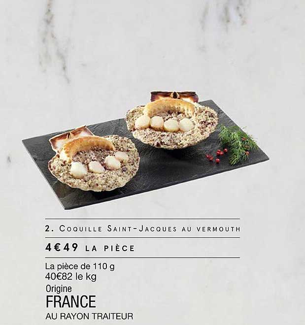 Coquille Saint-jacques Au Vermouth