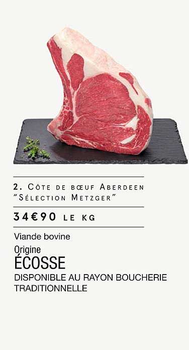 côte de bœuf aberdeen "sélection metzger"