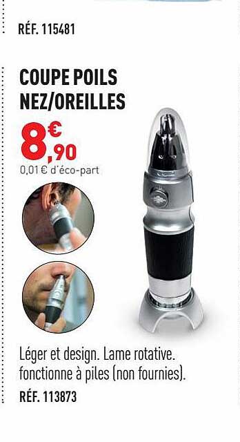 coupe poils nez-oreilles