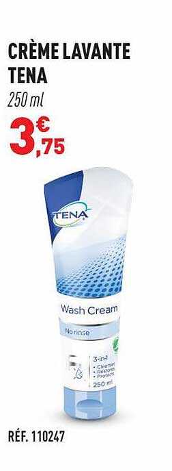crème lavante tena