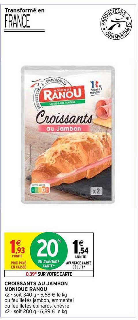 croissants au jambon monique ranou