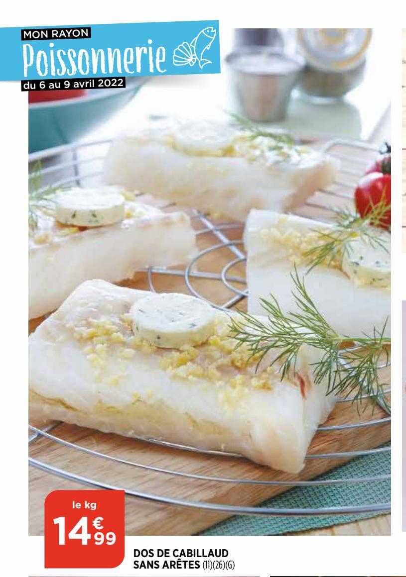 dos de cabillaud sans arêtes