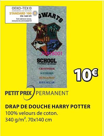 drap de douche harry potter