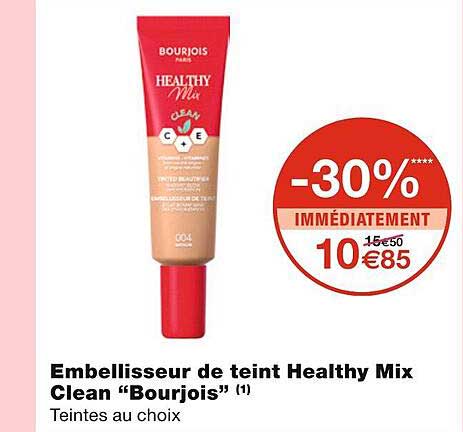 embellisseur de teint healthy mix clean "bourjois"