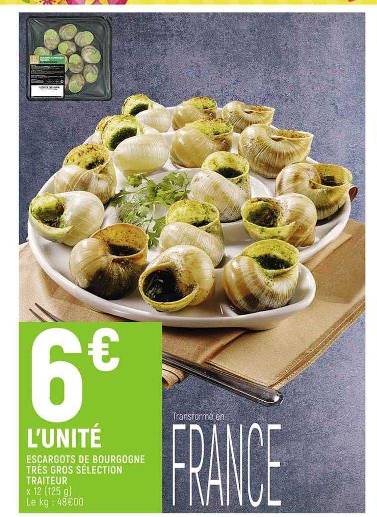 Escargots De Bourgogne Très Gros Sélection Traiteur
