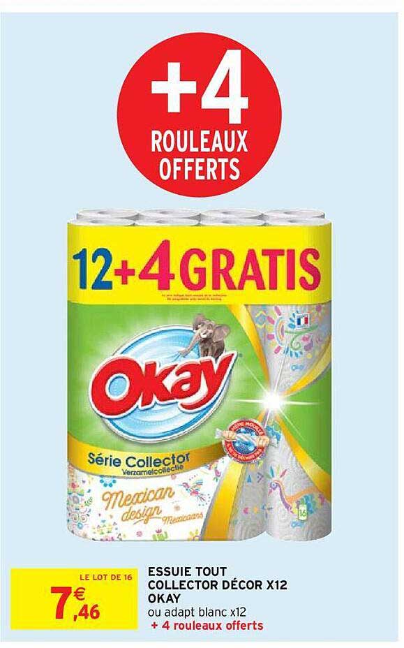 essuie tout collector décor x12 okay