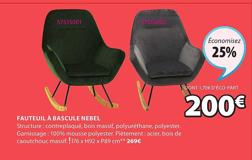 Fauteuil à Bascule Nebel