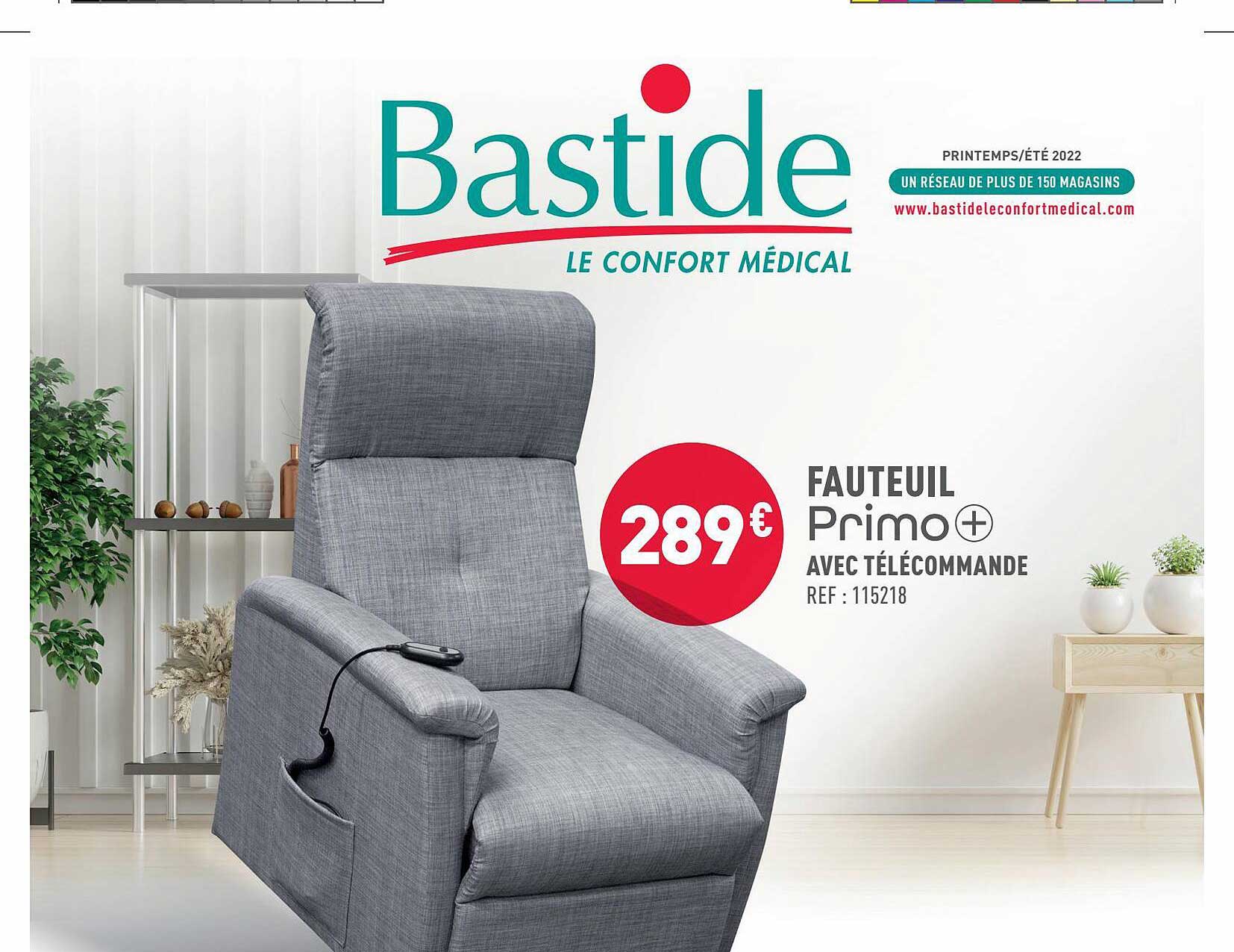 fauteuil prim+ avec télécommande