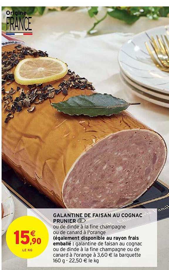 galantine de faisan au cognac prunier