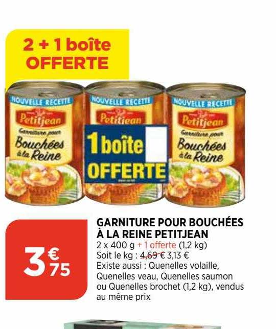 Garniture Pour Bouchées à La Reine Petitjean