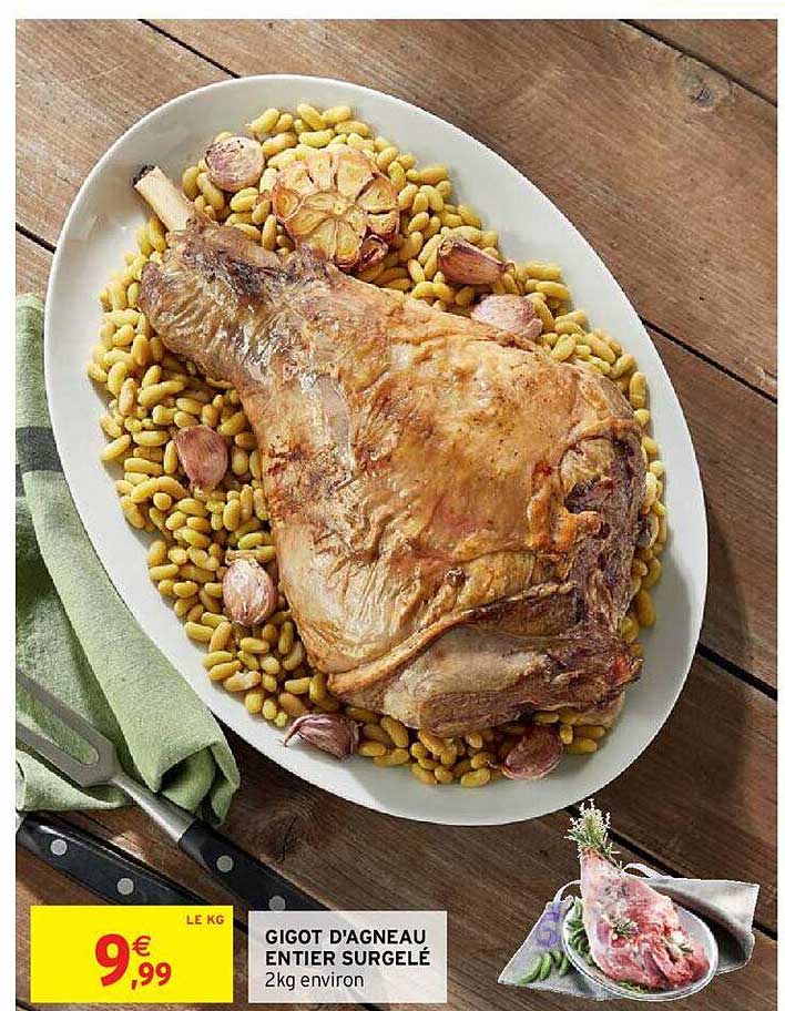 gigot d'agneau entier surgelé