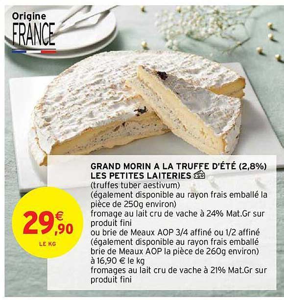 grand morin à la truffe d'été les petites laiteries