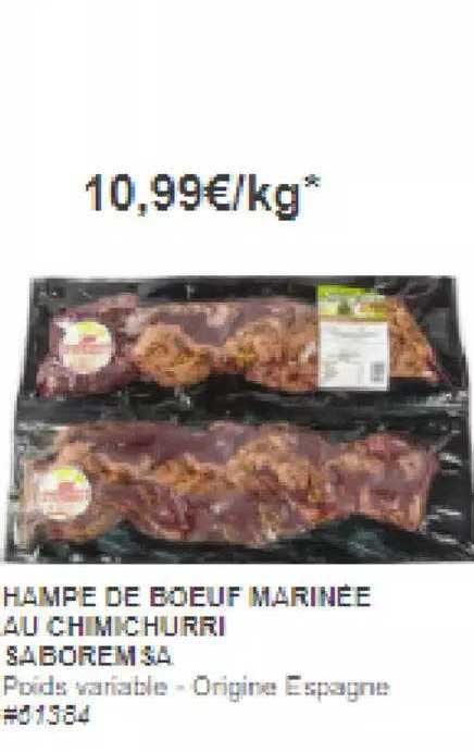 hampe de bœuf marinée au chimichurri saboremsa