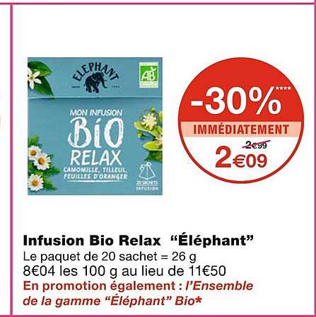 Infusion Bio Relax "éléphant"