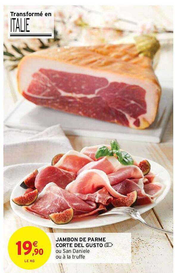 jambon de parme corte del gusto