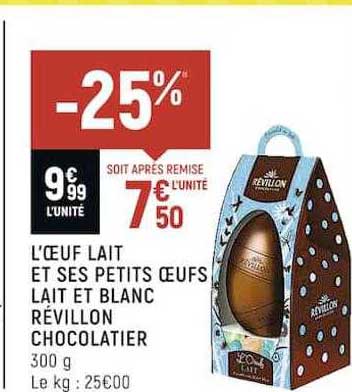 l'oeuf lait et ses petits oeufs lait et blanc révillon chocolatier