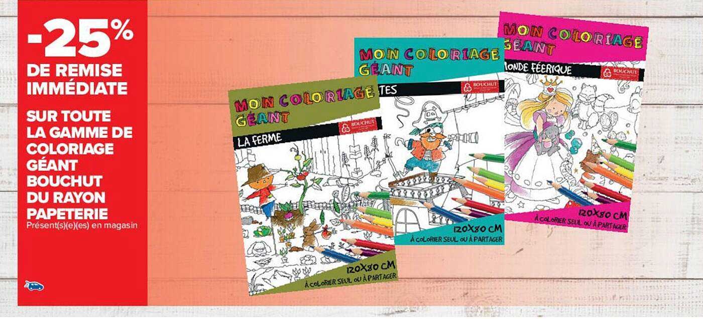 La Gamme De Coloriage Géant Bouchut Du Rayon Papeterie