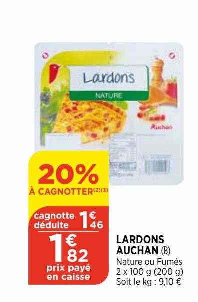 Lardons Auchan