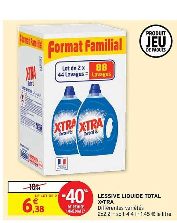 Lessive Liquide Total X-tra