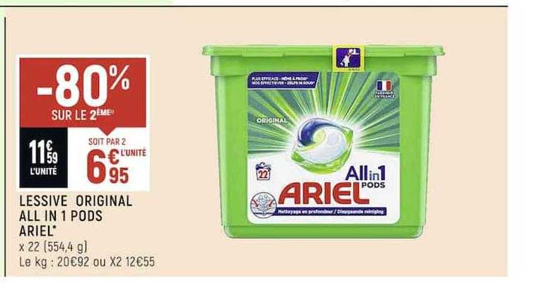 lessive original all in 1 pods ariel