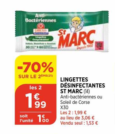 lingettes désinfectantes st marc
