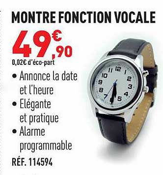 montre fonction vocale