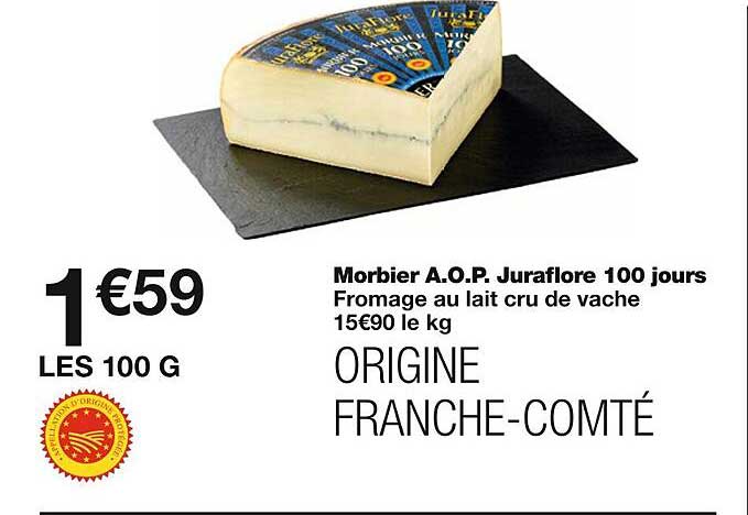 morbier a.o.p. juraflore 100 jours