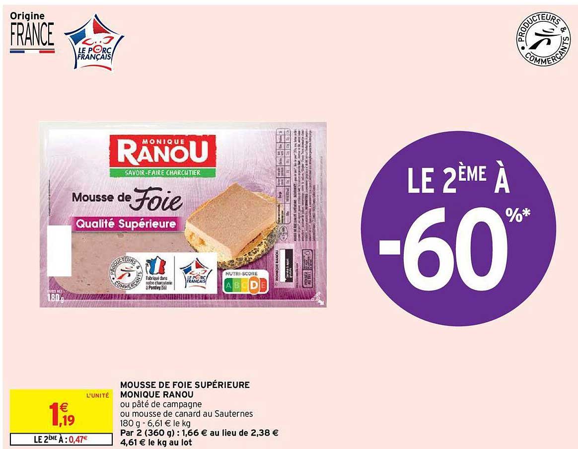 mousse de foie supérieure monique ranou