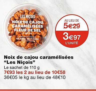 noix de cajou caramélisées "les niçois"