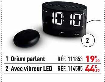 orium parlant, avec vibreur led