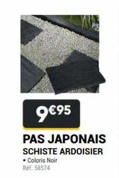 pas japonais schiste ardoisier