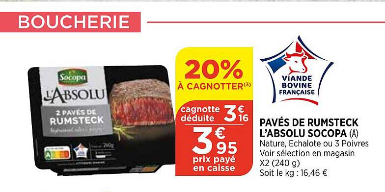 pavés de rumsteck l'absolu socopa