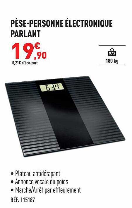 pèse-personne électronique parlant