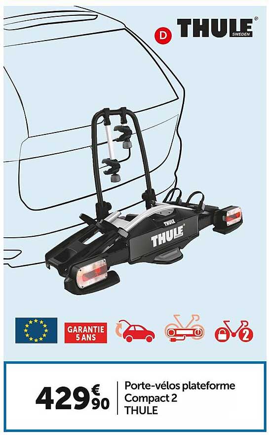 porte-vélos plateforme compact 2 thule