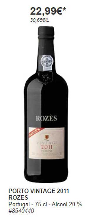 Porto Vintage 2011 Rozes
