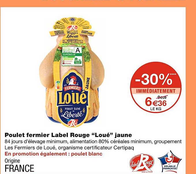 Poulet Fermier Label Rouge "loué" Jaune