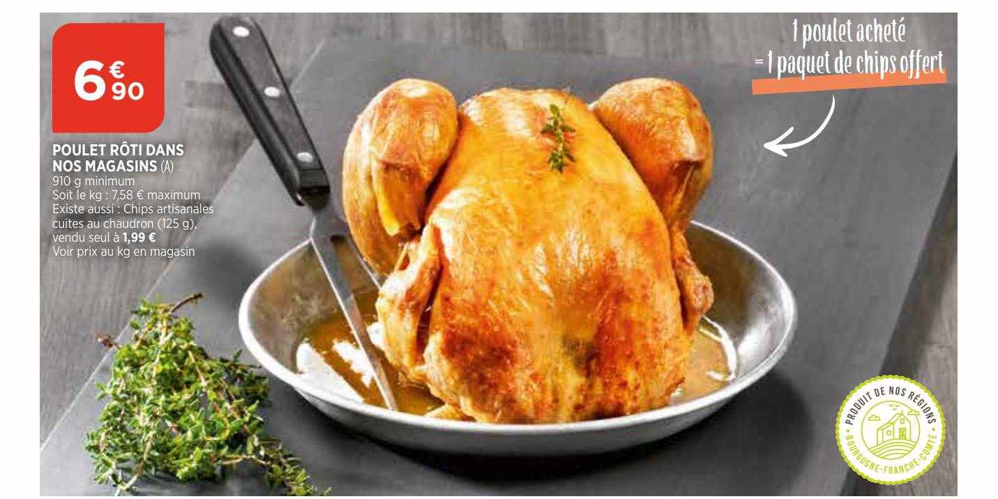 poulet rôti dans nos magasins