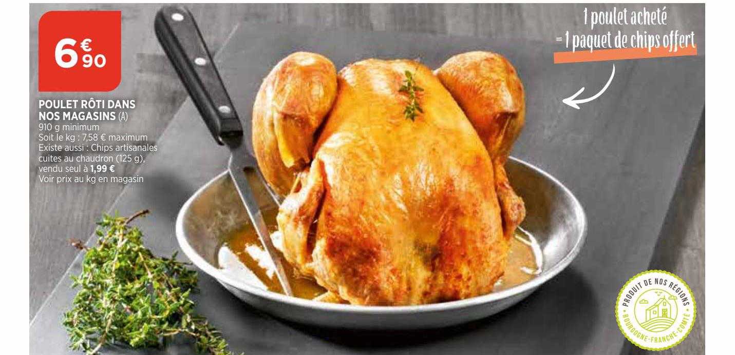 poulet rôti dans nos magasins