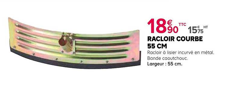 racloir courbe 55 cm