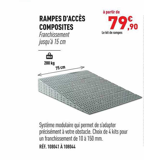 rampes d'accès composites