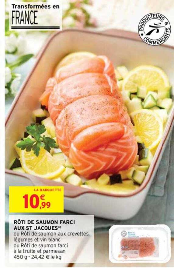 rôti de saumon farci aux st jacques