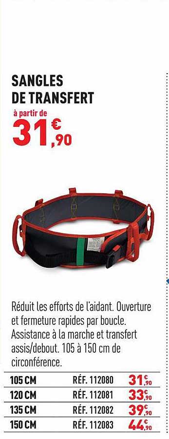 sangles de transfert