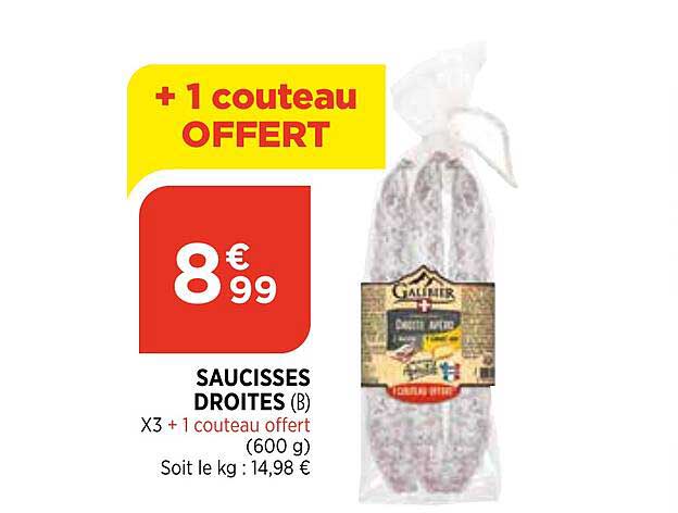 Saucisses Droites