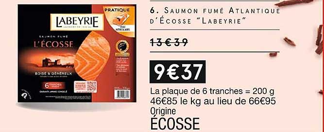 saumon fumé atlantique d'écosse "labeyrie"