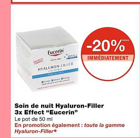 Soin De Nuit Hyaluron-filler 3x Effect "eucerin"